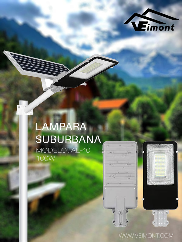 LAMPARA SOLAR DE 100W AL40