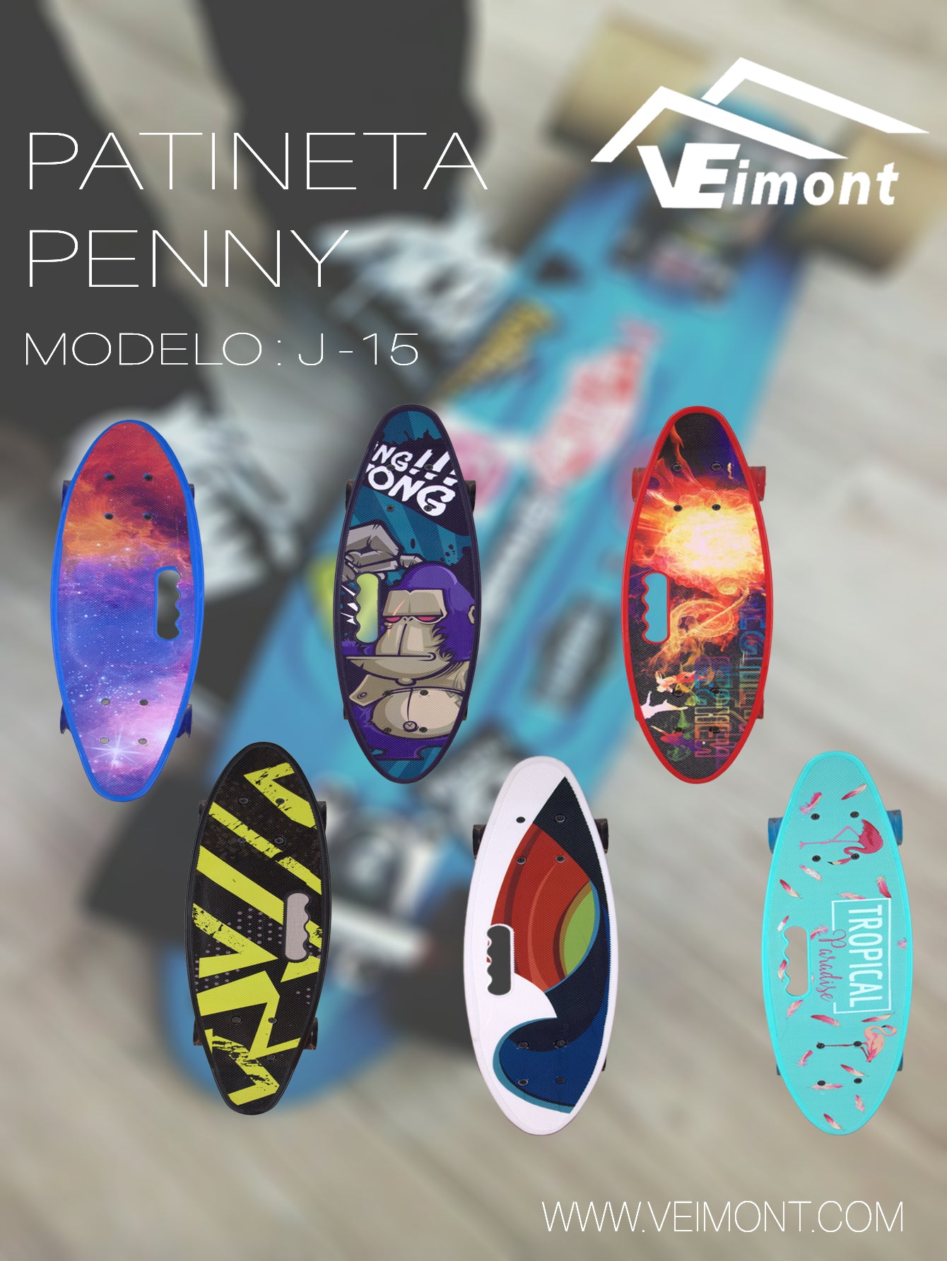 PATINETA PENNY CON DISEÑO JUVENIL J -15