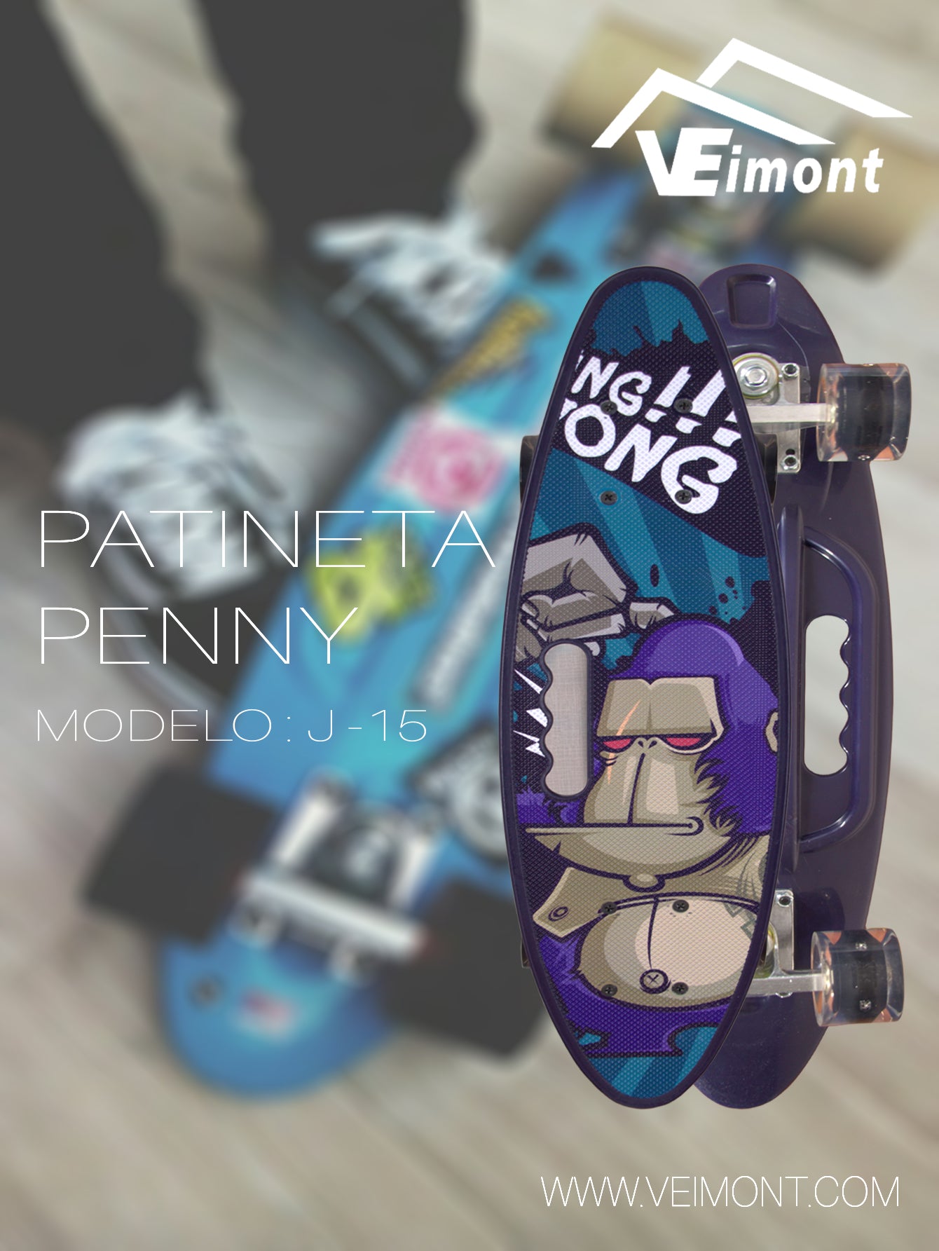 PATINETA PENNY CON DISEÑO JUVENIL J -15