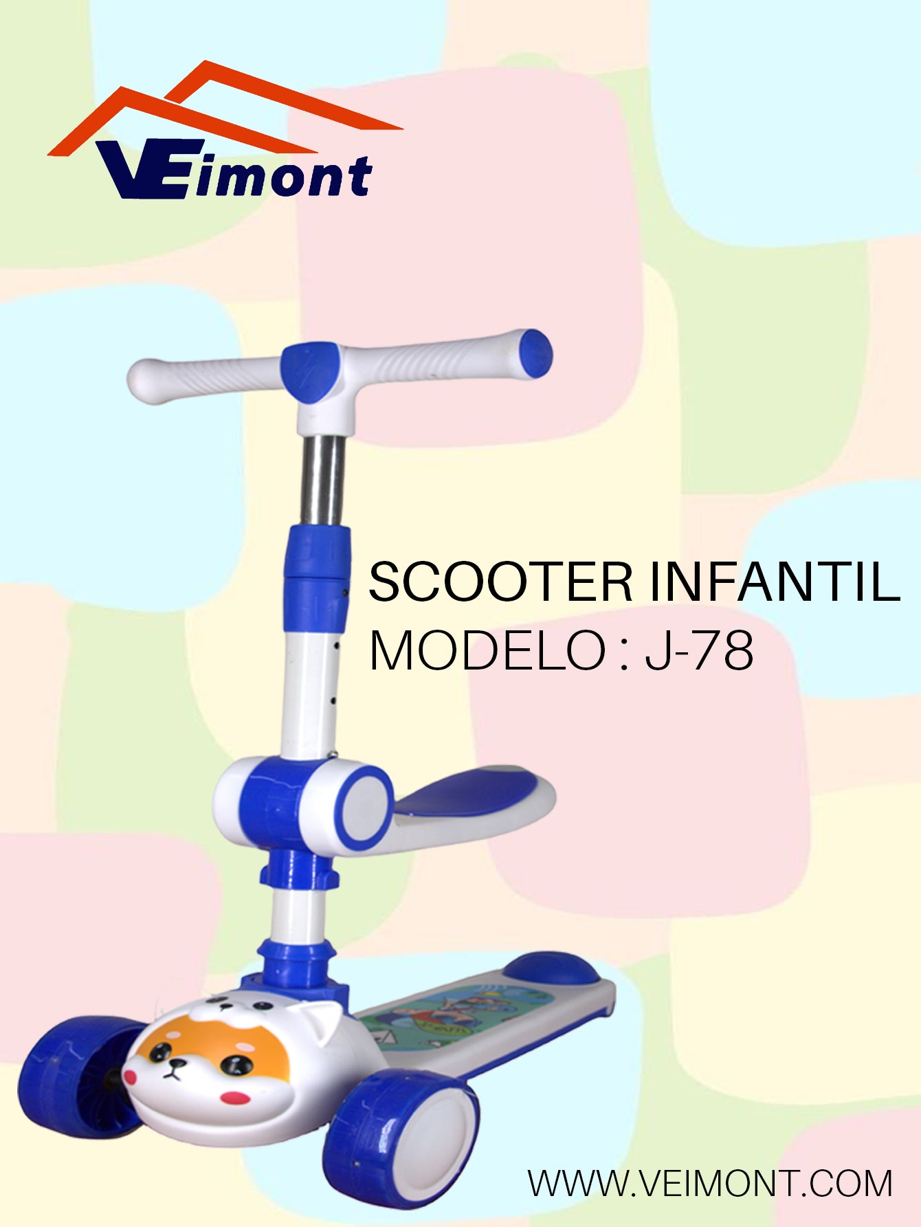 SCOOTER MUSICAL  INFANTIL J-78