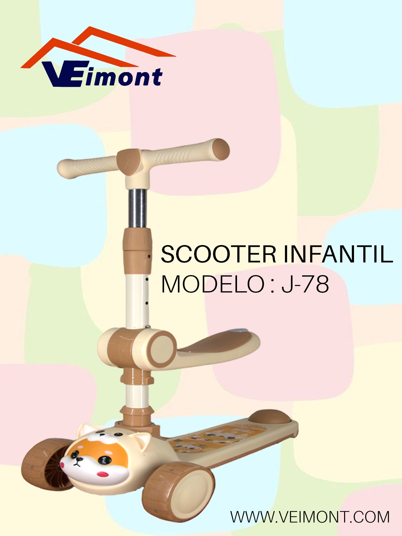 SCOOTER MUSICAL  INFANTIL J-78