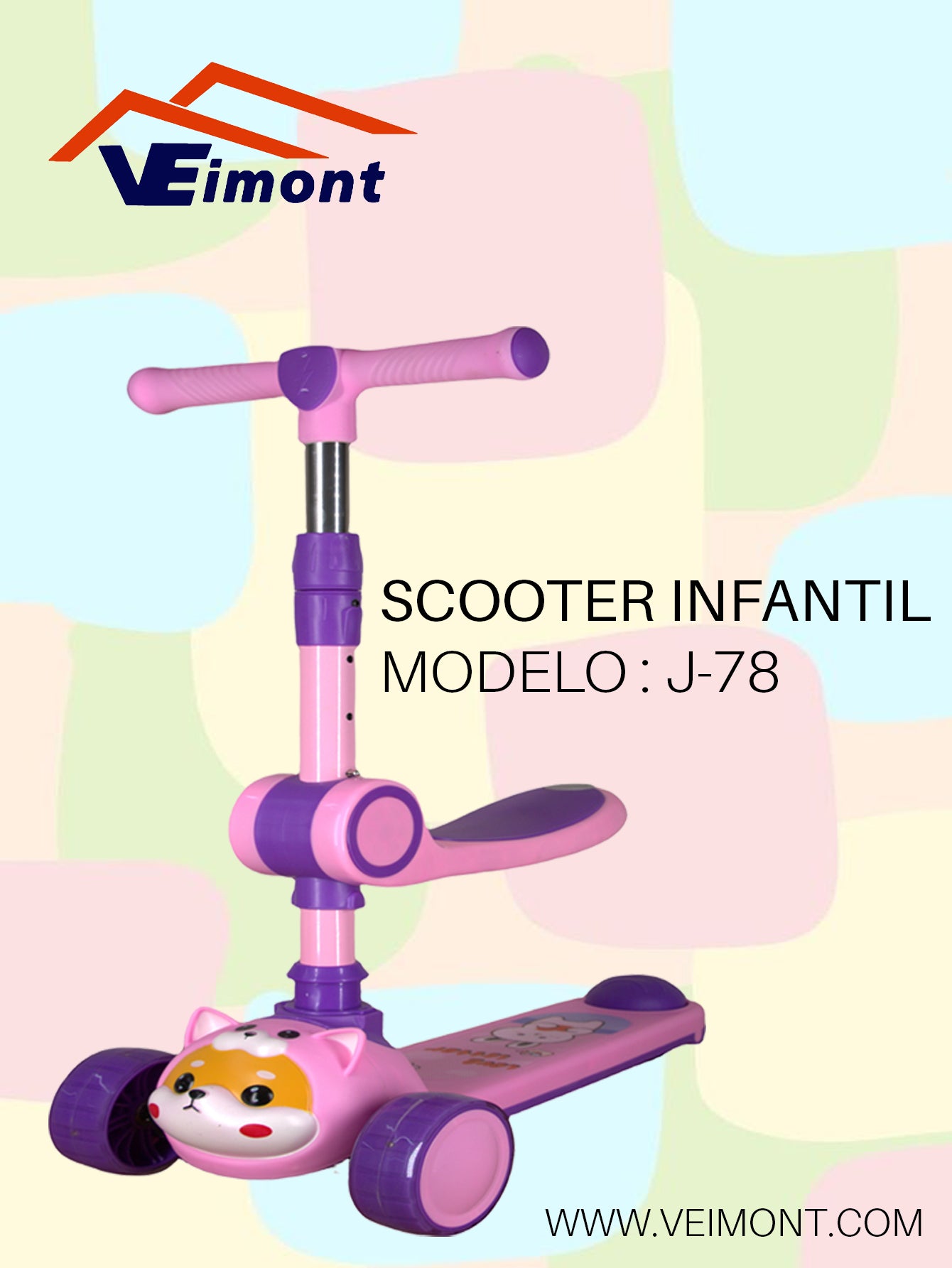 SCOOTER MUSICAL  INFANTIL J-78