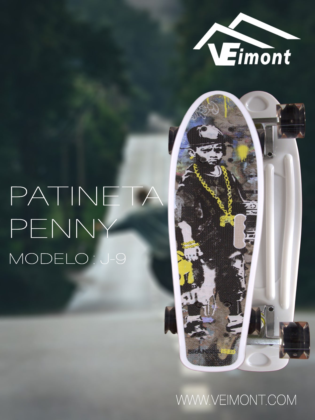 PATINETA PENNY CON DISEÑO JUVENIL J-9