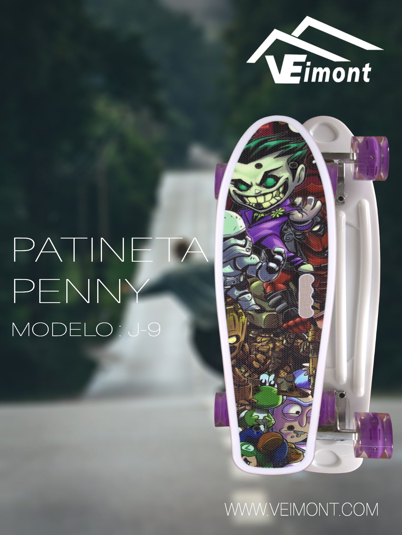 PATINETA PENNY CON DISEÑO JUVENIL J-9