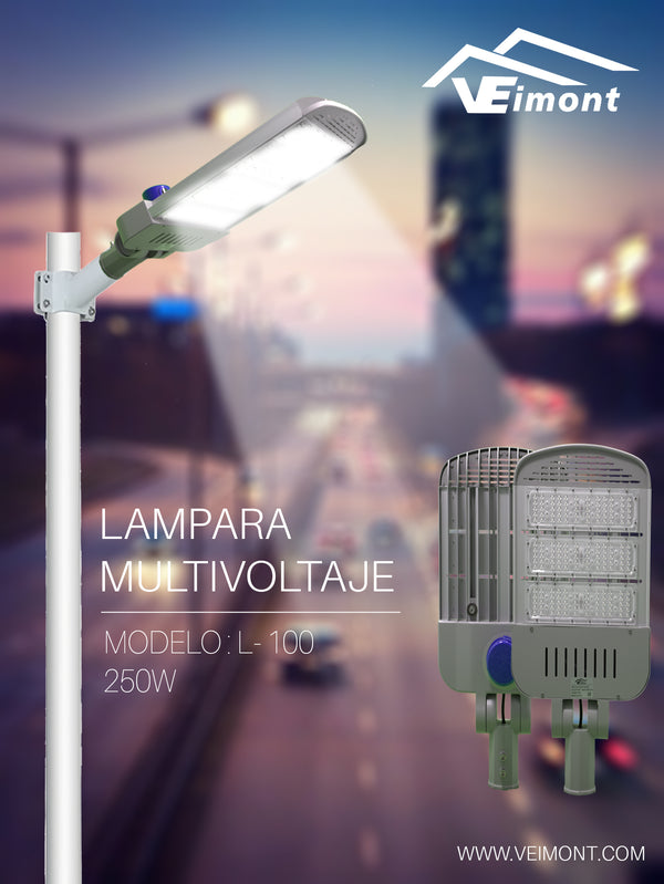 LAMPARA SUBURBANA MULTIVOLTAJE DE 250W L100