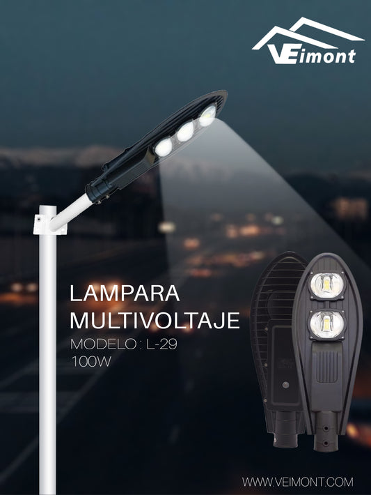 LAMPARA SUBURBANA MULTIVOLTAJE DE 100W L29