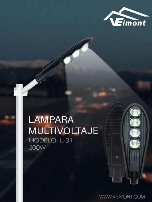 LAMPARA SUBURBANA MULTIVOLTAJE DE 200W L31