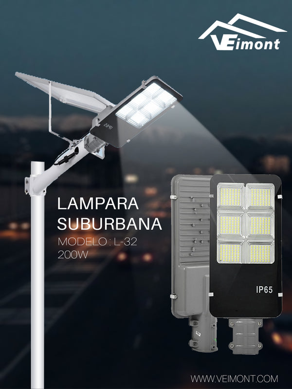 LAMPARA SOLAR DE 200W L32