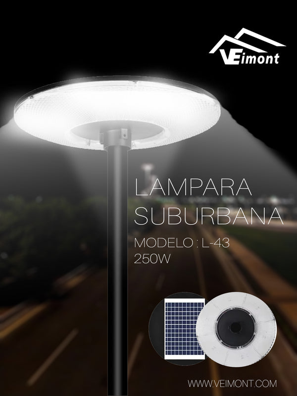 LAMPARA SUBURBANA TIPO UFO DE 250W L43