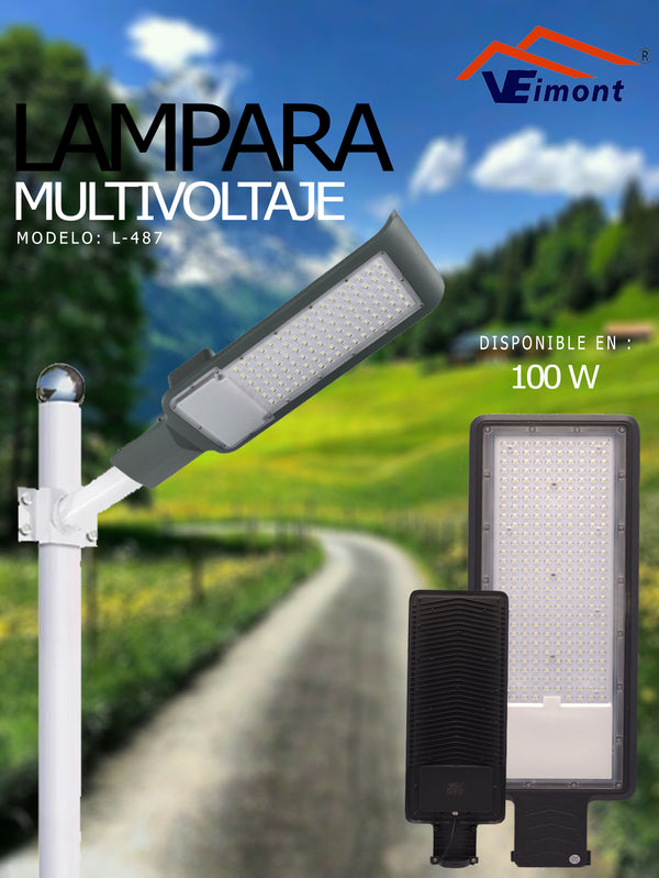 LAMPARA SUBURBANA MULTIVOLTAJE DE 100W L487