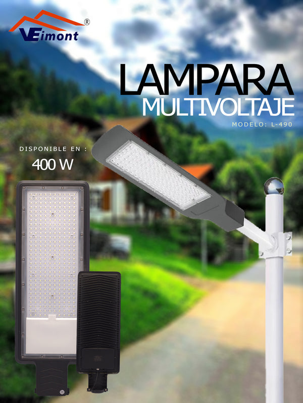 LAMPARA SUBURBANA MULTIVOLTAJE DE 400W L490