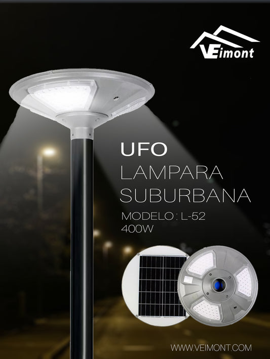 LAMPARA SUBURBANA TIPO UFO DE 400W L52