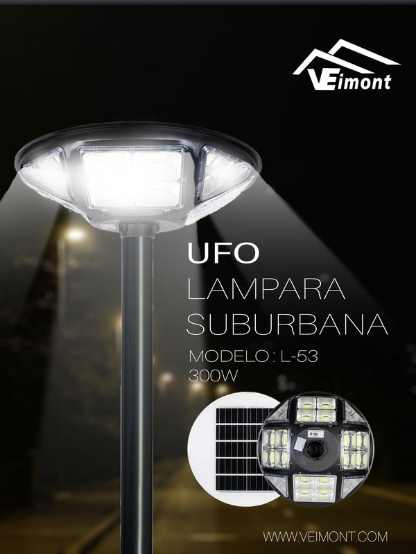 LAMPARA SUBURBANA TIPO UFO DE 300W L53