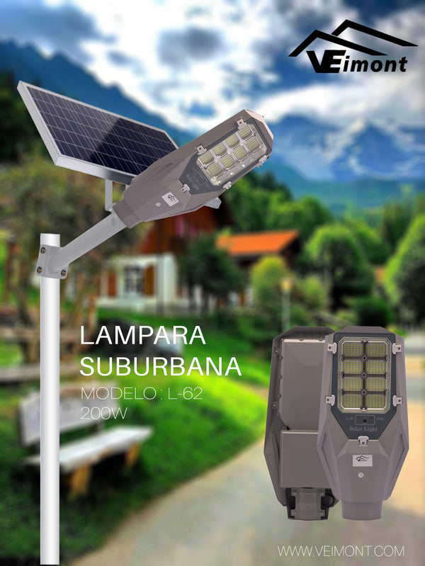 LAMPARA SOLAR DE 200W L62