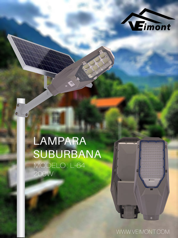 LAMPARA SOLAR DE 200W L64