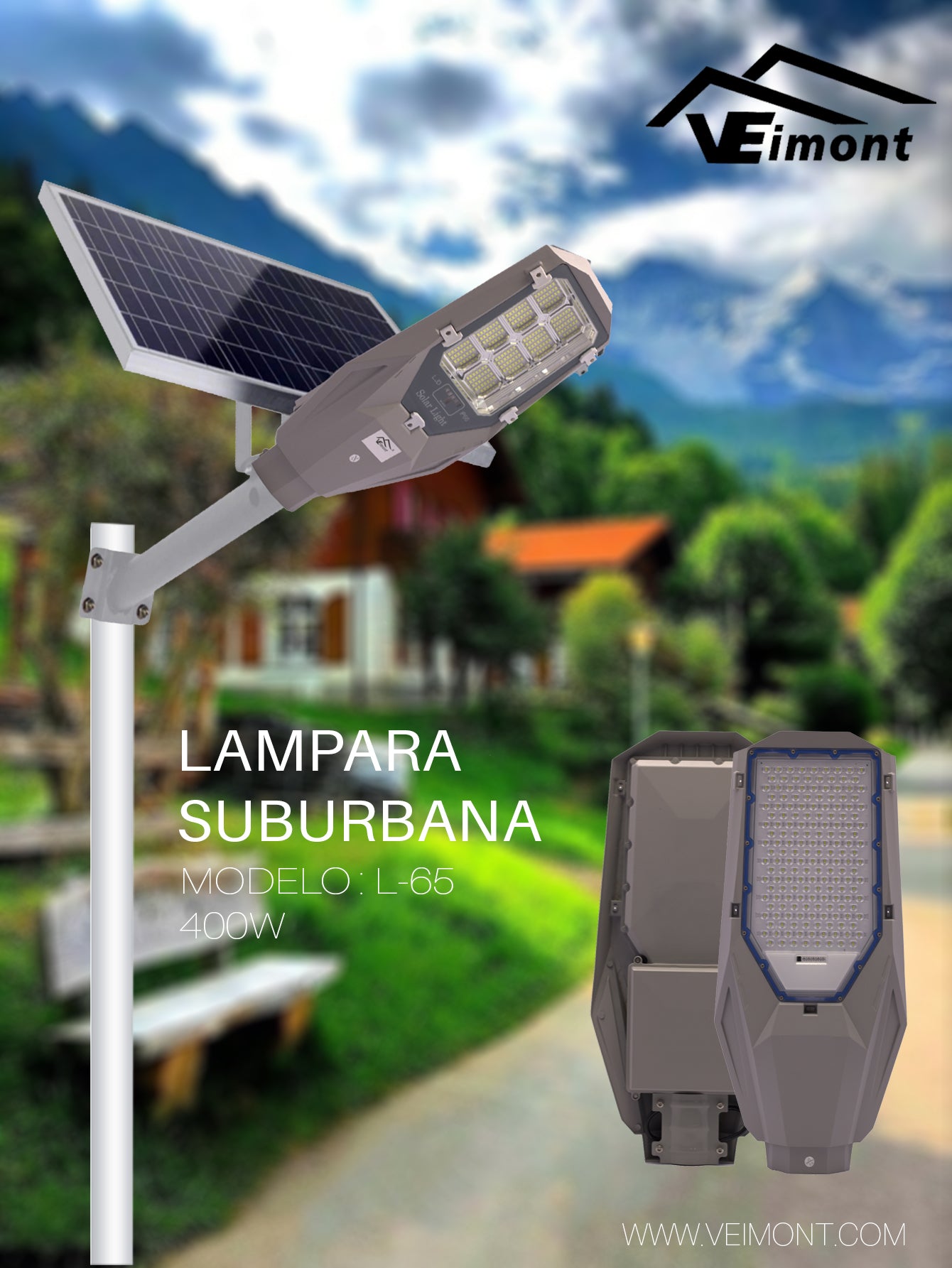 LAMPARA SOLAR DE 400W L65