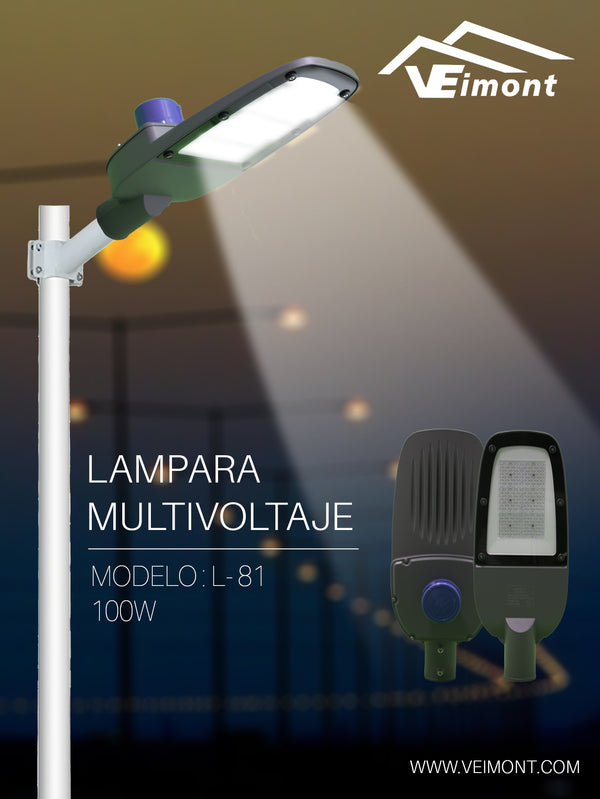 LAMPARA SUBURBANA MULTIVOLTAJE DE 100W L81