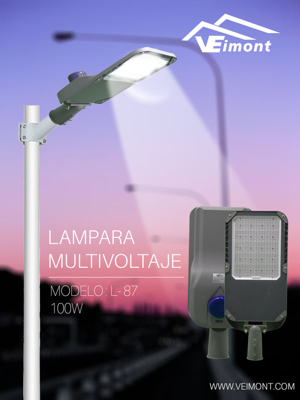 LAMPARA SUBURBANA MULTIVOLTAJE DE 100W L87