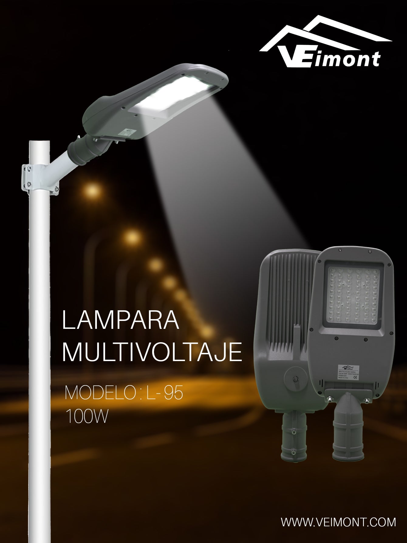 LAMPARA SUBURBANA MULTIVOLTAJE DE 100W L95