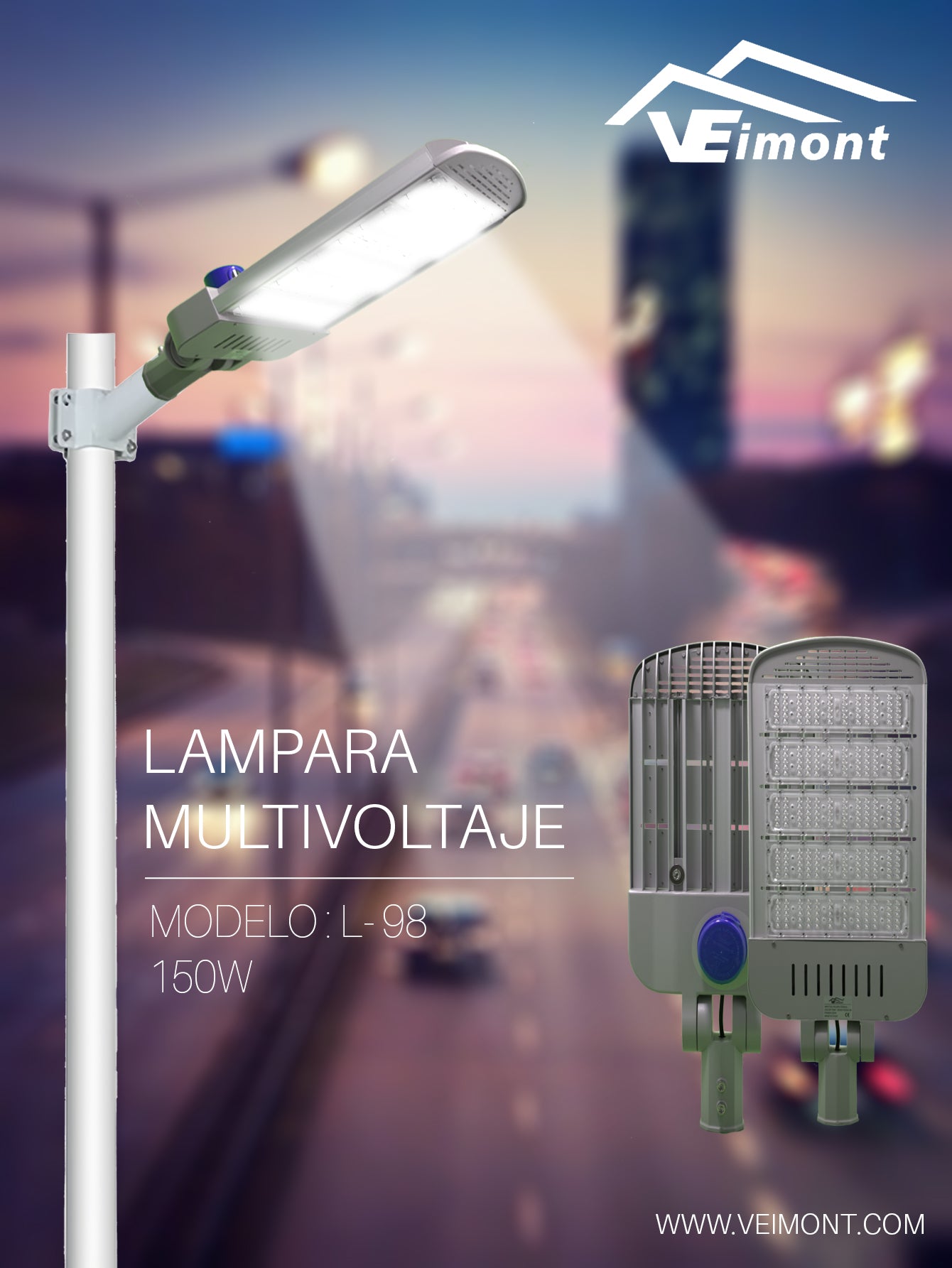 LAMPARA SUBURBANA MULTIVOLTAJE DE 150W L98