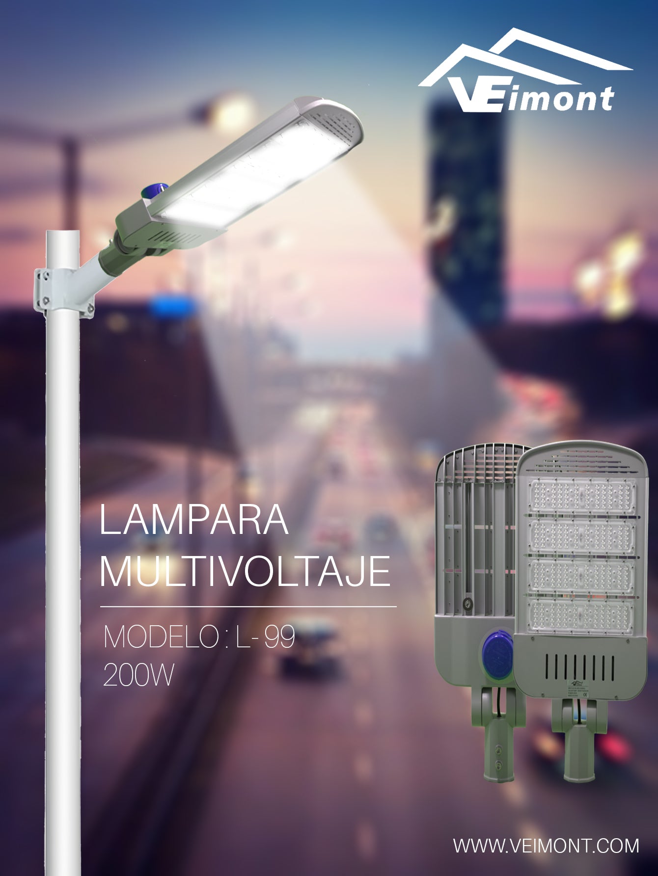 LAMPARA SUBURBANA MULTIVOLTAJE DE 200W L99