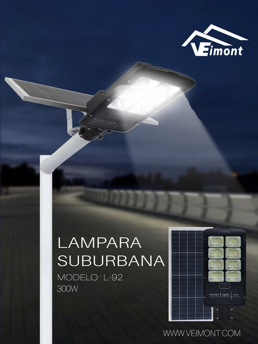 LAMPARA SUBURBANA SOLAR DE 300W L93