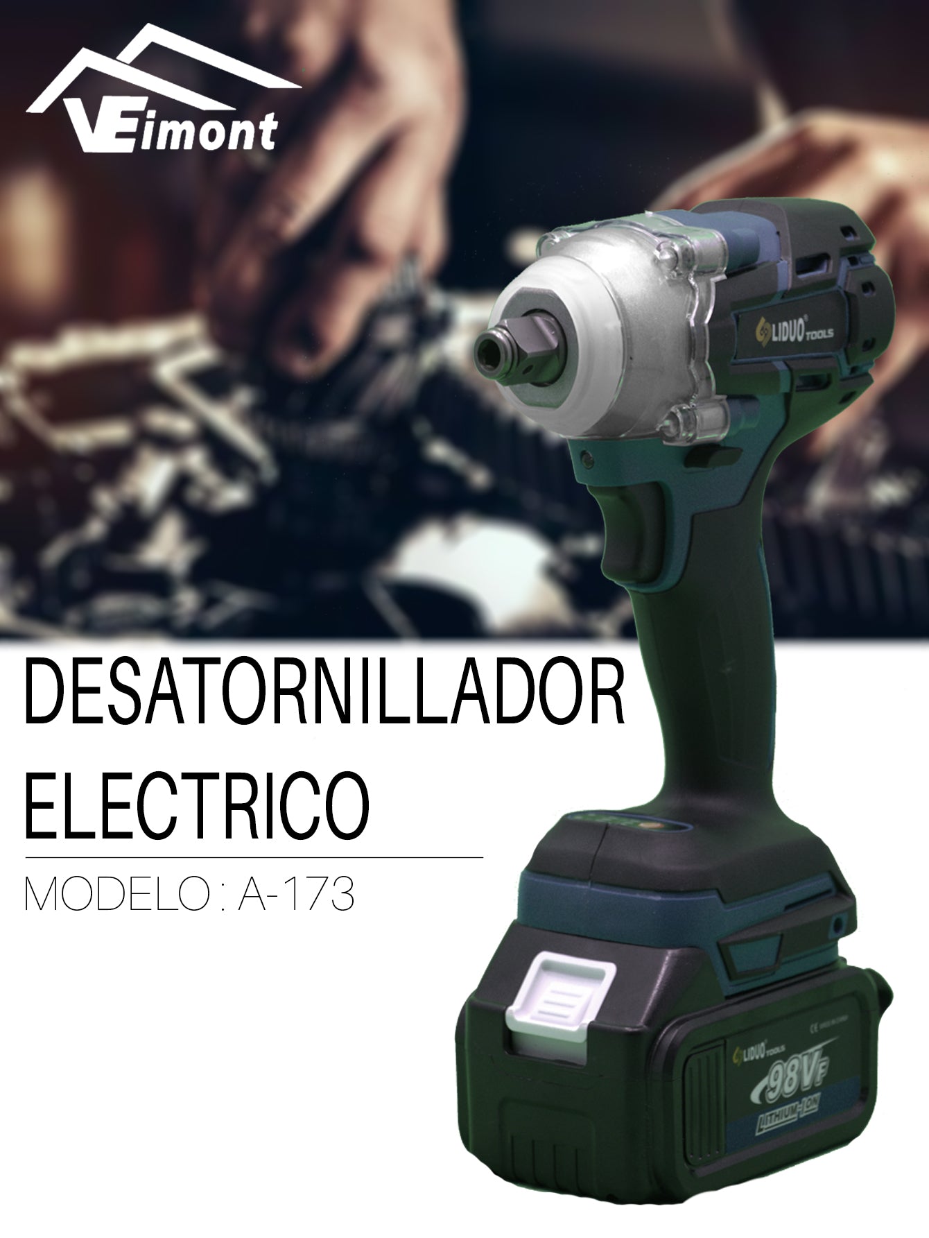 DESATORNILLADOR DE IMPACTO INALAMBRICO A-173